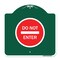 Signmission Designer Series Sign-Do Not Enter, Green & White Aluminum Architectural Sign, 18" H, GW-1818-24150 A-DES-GW-1818-24150 - alternate 1